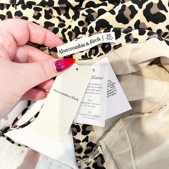 Abercrombie & Fitch The Julia Slip Midi Dress Leopard XS - Picture 5 of 11